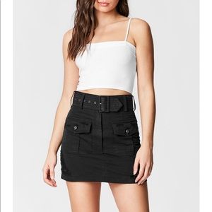 LF Black Cargo Skirt